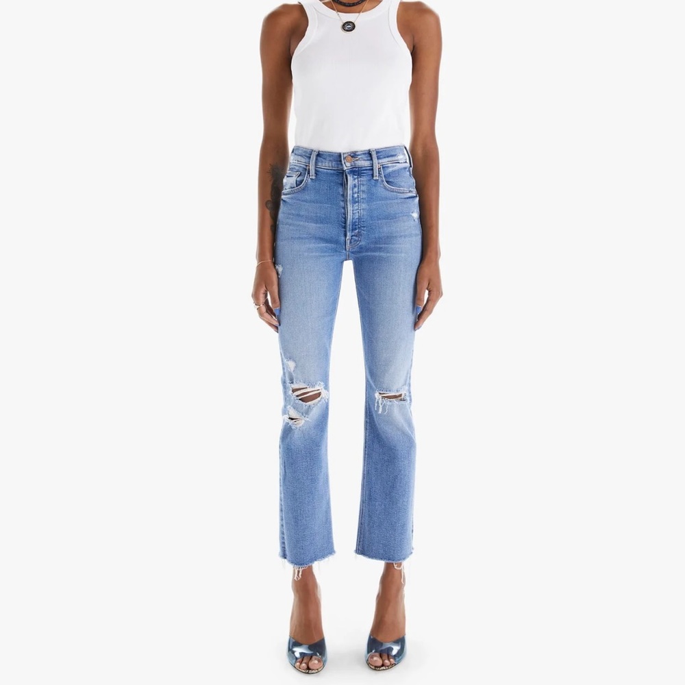 Mother destroyed denim